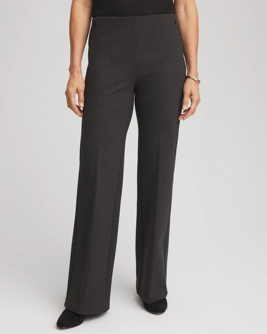 Petite Juliet Wide Full-Length Ponte Pants