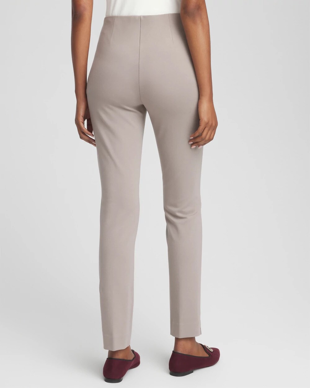 Petite Juliet Slim Trim Detail Ankle Pants