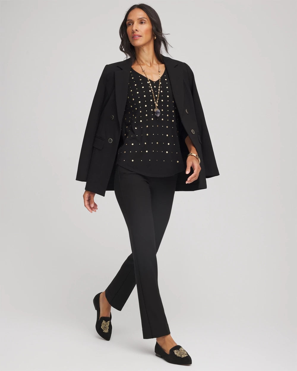 Petite Juliet Straight Ankle Pants