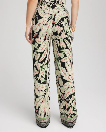 Petite Travelers™ Island-Motif Palazzo Pants