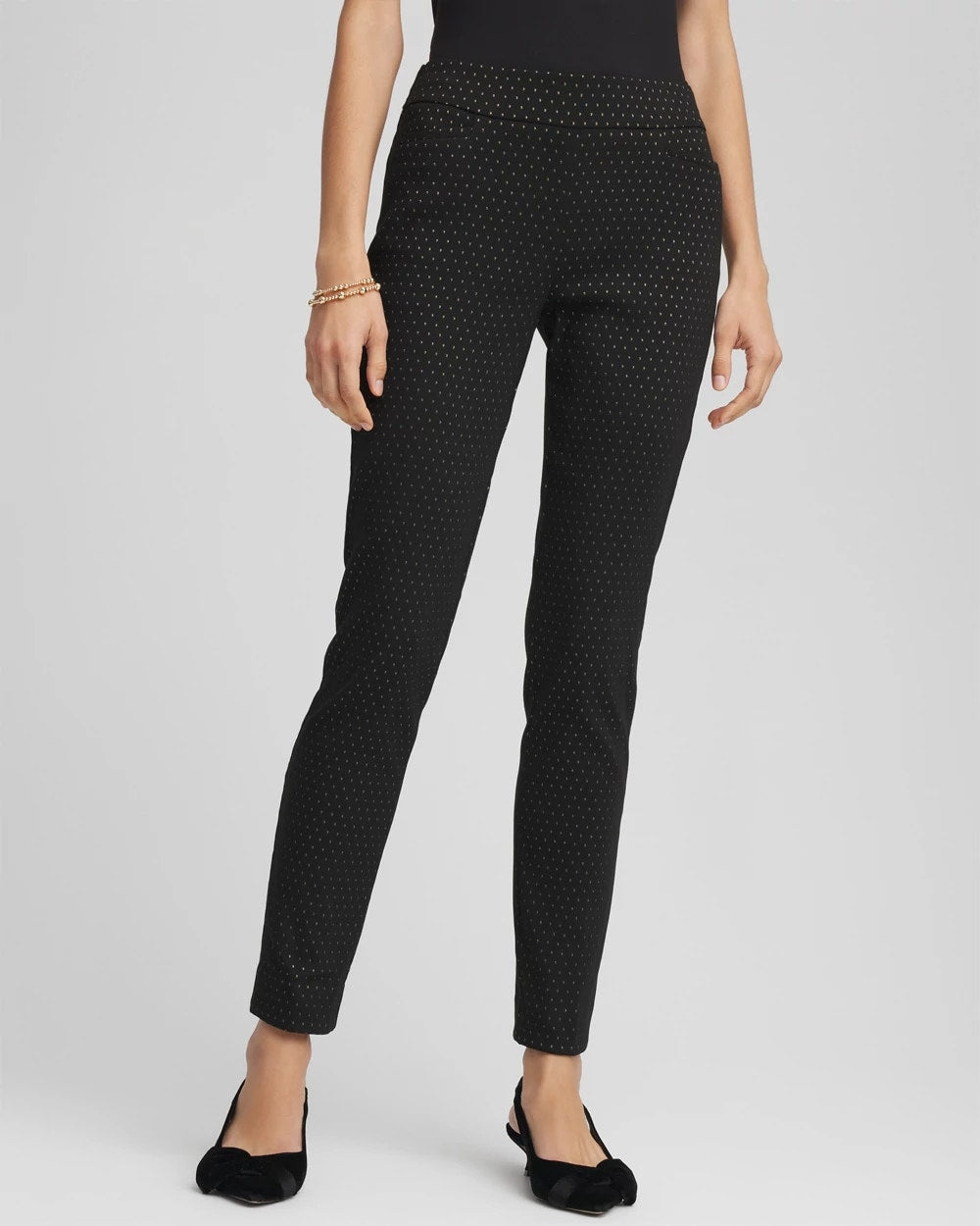 Petite Jacquard Brigitte™ Slim Ankle Pants