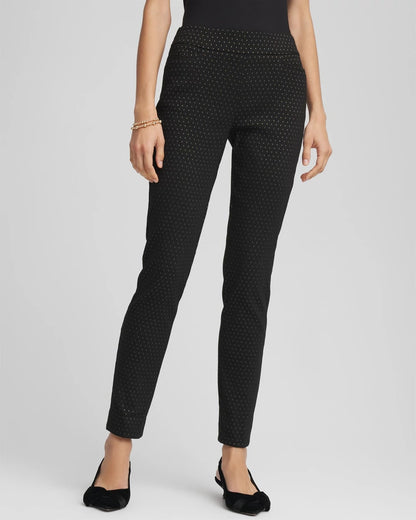 Petite Jacquard Brigitte™ Slim Ankle Pants