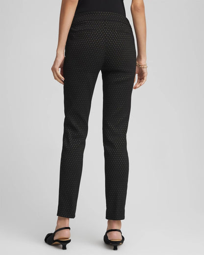 Petite Jacquard Brigitte™ Slim Ankle Pants