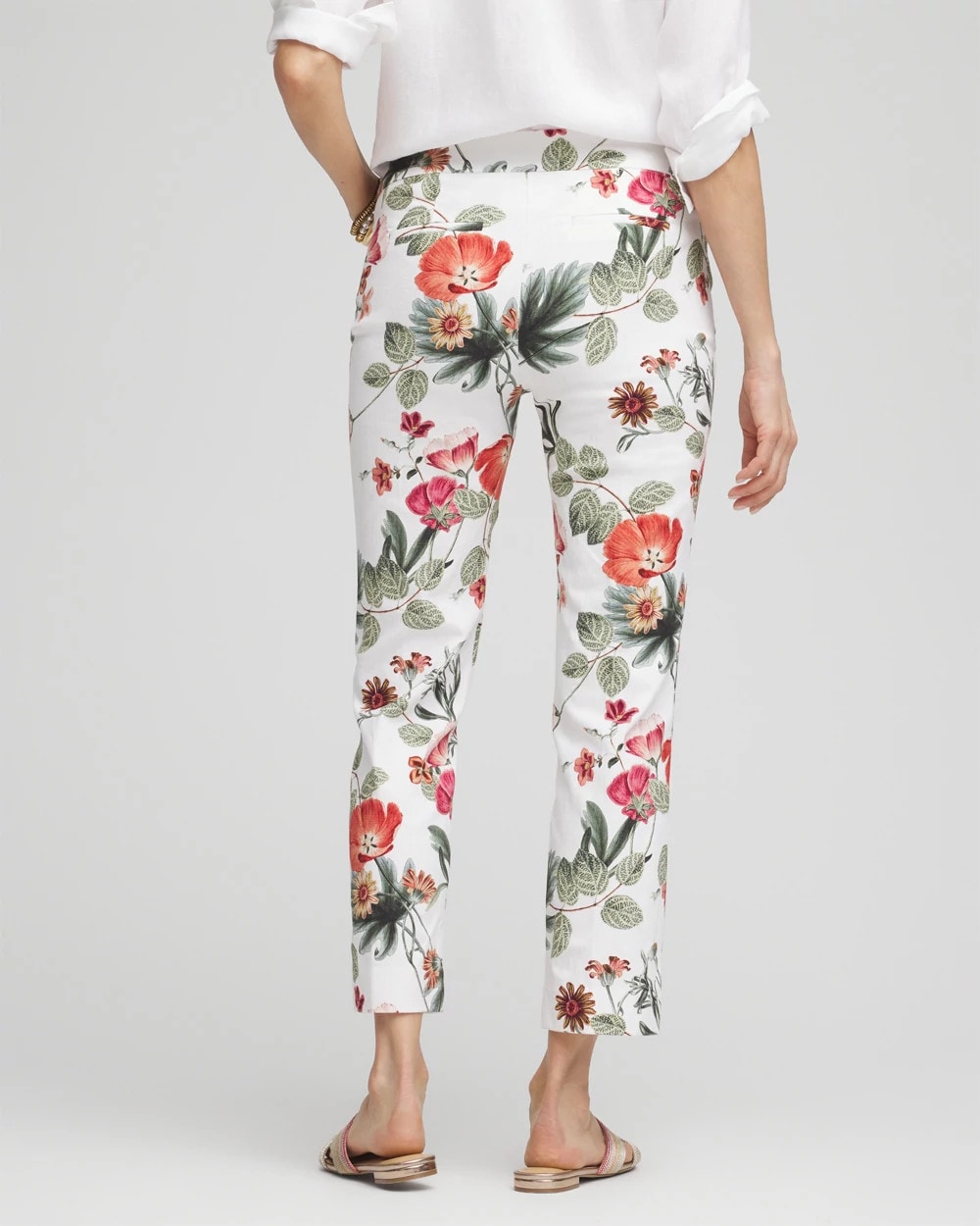 Petite Brigitte™ Slub Cropped Pants