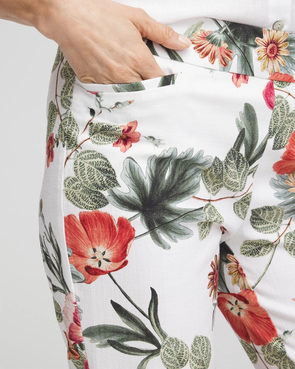 Petite Brigitte™ Slub Cropped Pants