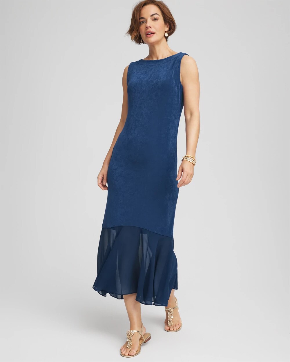 Travelers™ Petite Chiffon Hem Dress