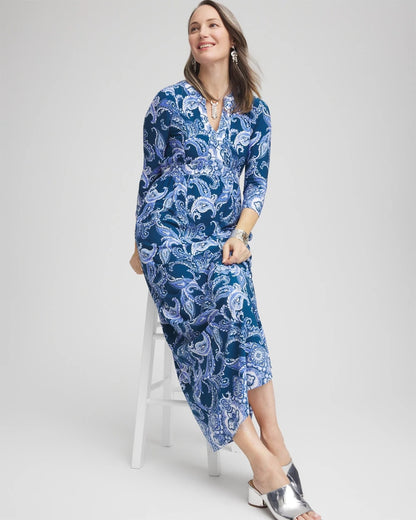 Petite Long Sleeved Jersey Maxi Dress