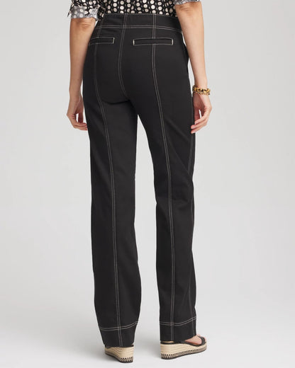 Petite Pull-On Wide-Leg Jeans