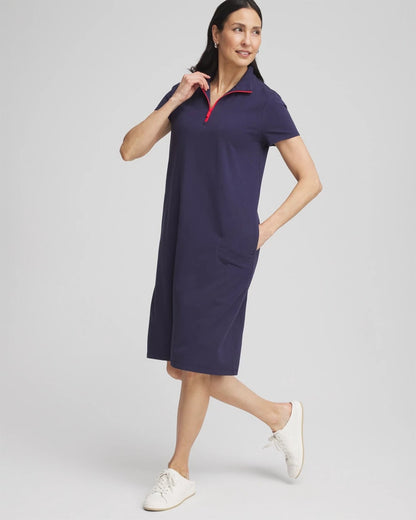 Zenergy® UPF Knit Half-Zip Dress