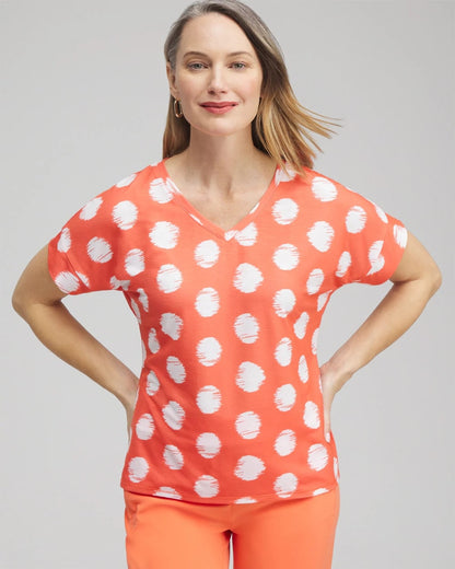 Zenergy® Dots Drop Shoulder Tee
