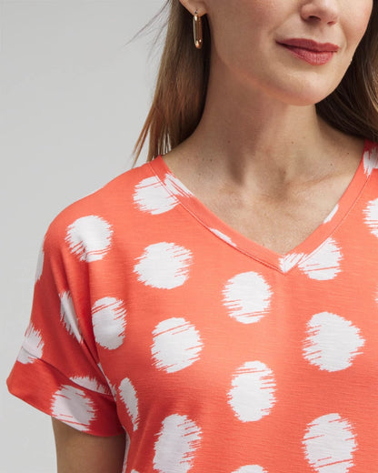 Zenergy® Dots Drop Shoulder Tee
