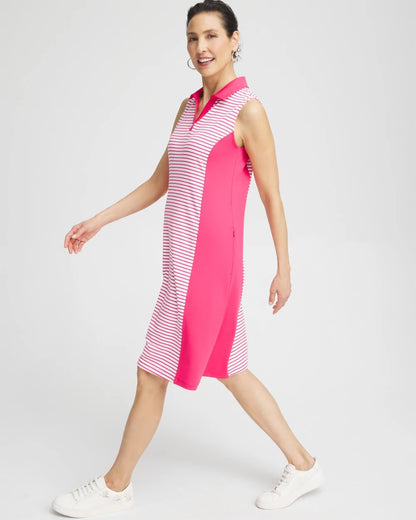 Zenergy® UPF Knit Block Stripe Dress