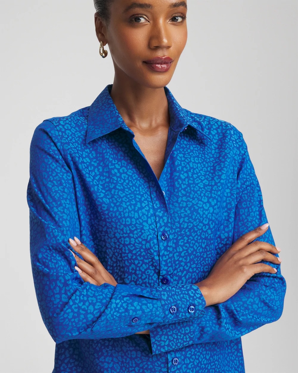 No Iron™ Jacquard Animal Motif Shirt
