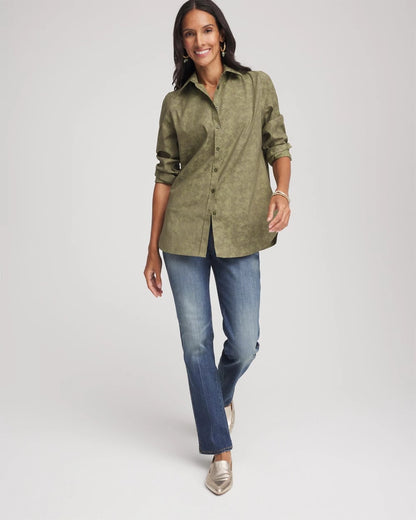 No Iron™ Jacquard Shirt