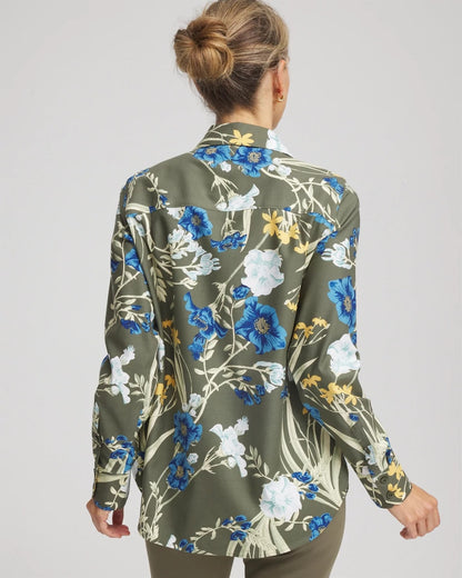No Iron™ Printed Sateen Shirt