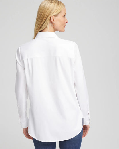 No Iron™ Wildflower Embroidered Shirt