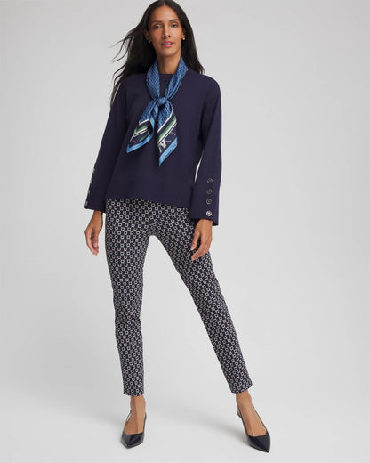 Brigitte™ Chain Connection Slim Ankle Pants