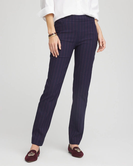 Shadow Stripe Brigitte™ Slim Pull-On Pants
