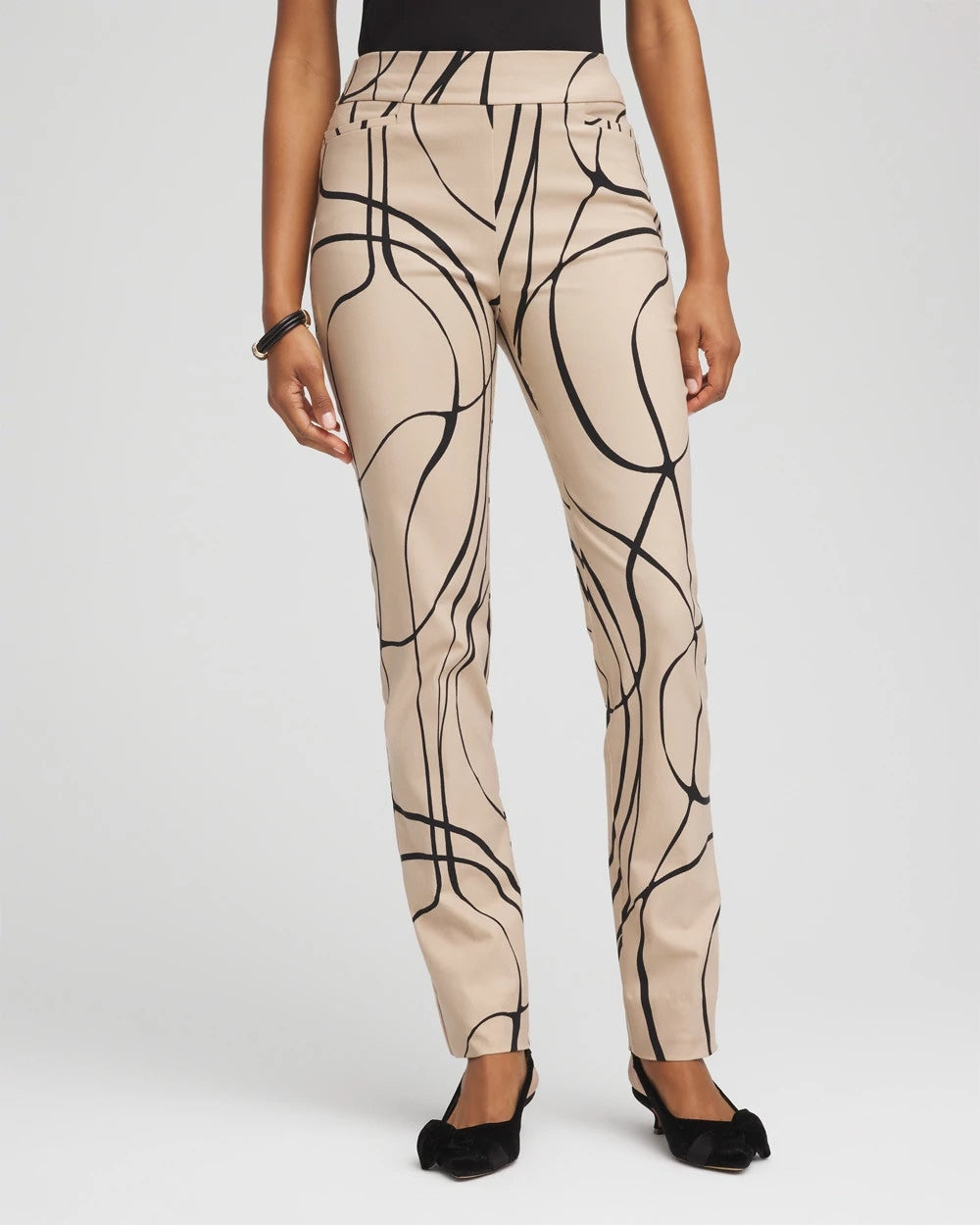 Brigitte™ Golden Leaf Slim Full-Length Pants