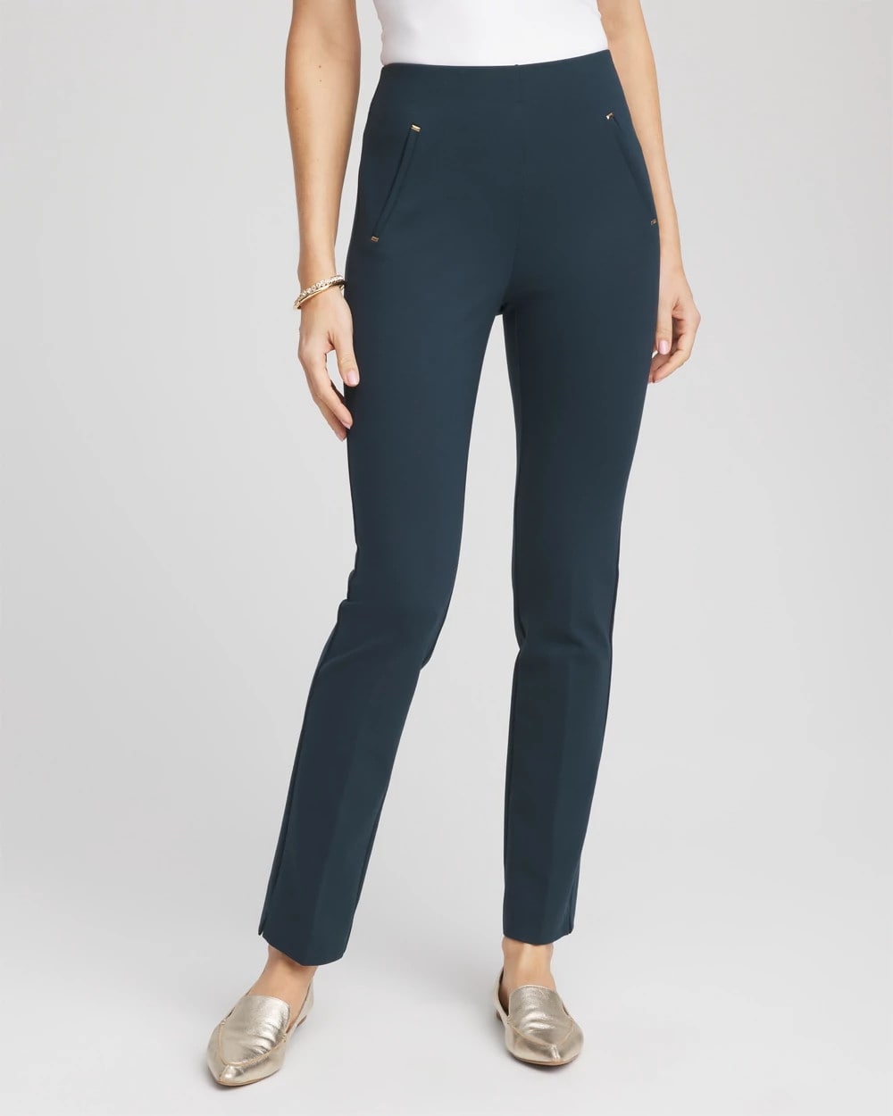 Juliet Slim Trim Detail Ankle Pants