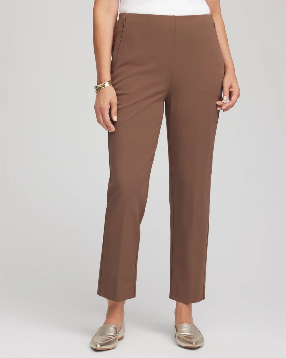 Lightweight Juliet Straight Ankle Pants