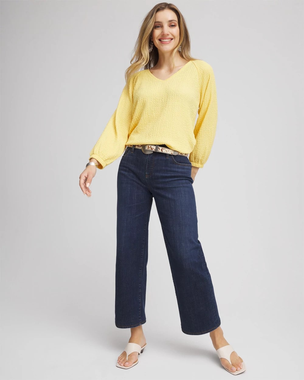 Girlfriend Cropped Wide-Leg Jean