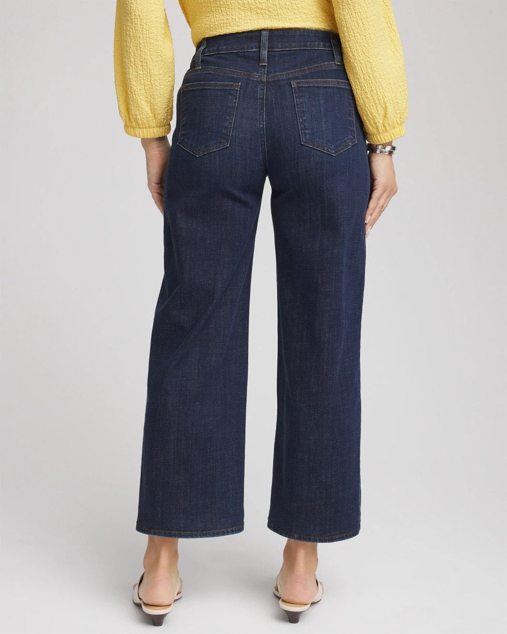 Girlfriend Cropped Wide-Leg Jean